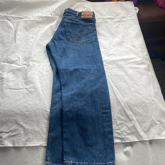 505 LEVI ZIPPERED JEANS SIZE 38” 30” - Picture 7 of 8